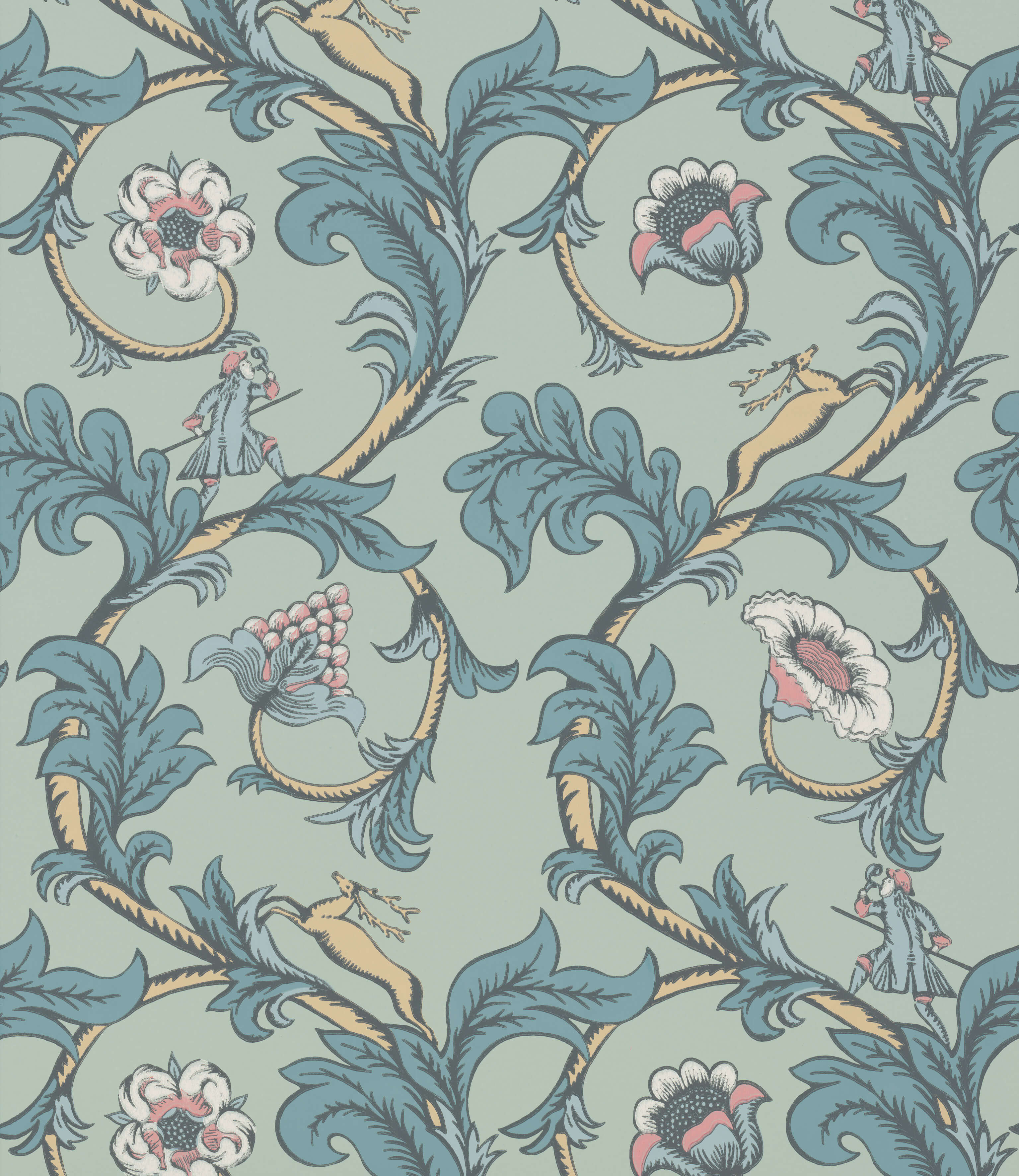 Morris-aqua-blue-acanthus-wallpaper-with-pink.jpg