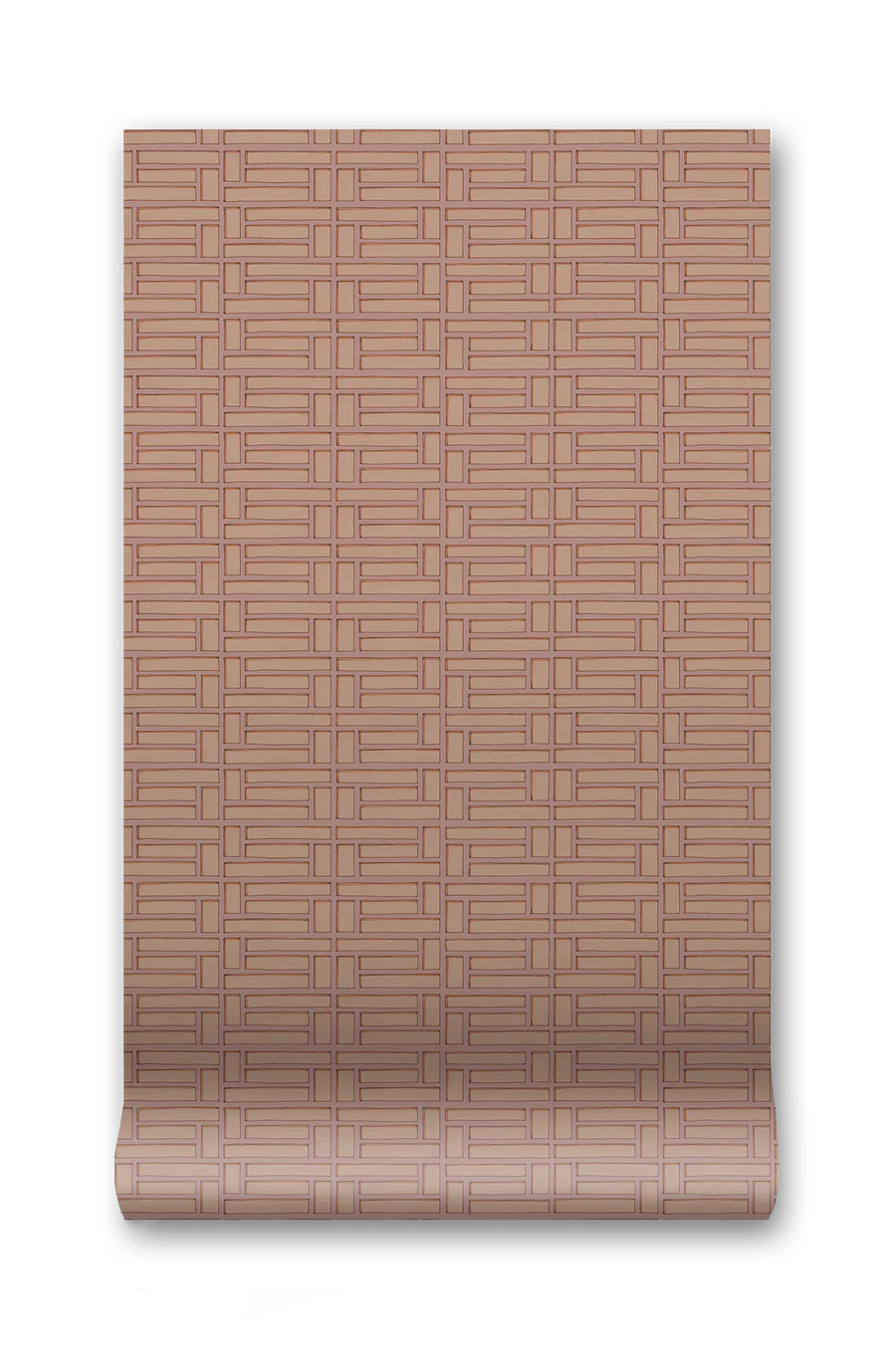 Papier: Lattice Maximal Wallpaper in Rose Taupe