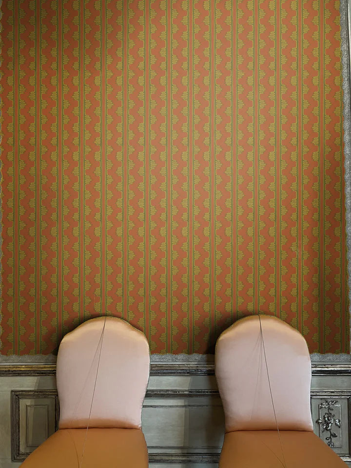 Papier:  Ritz Maximal Wallpaper in Sienna