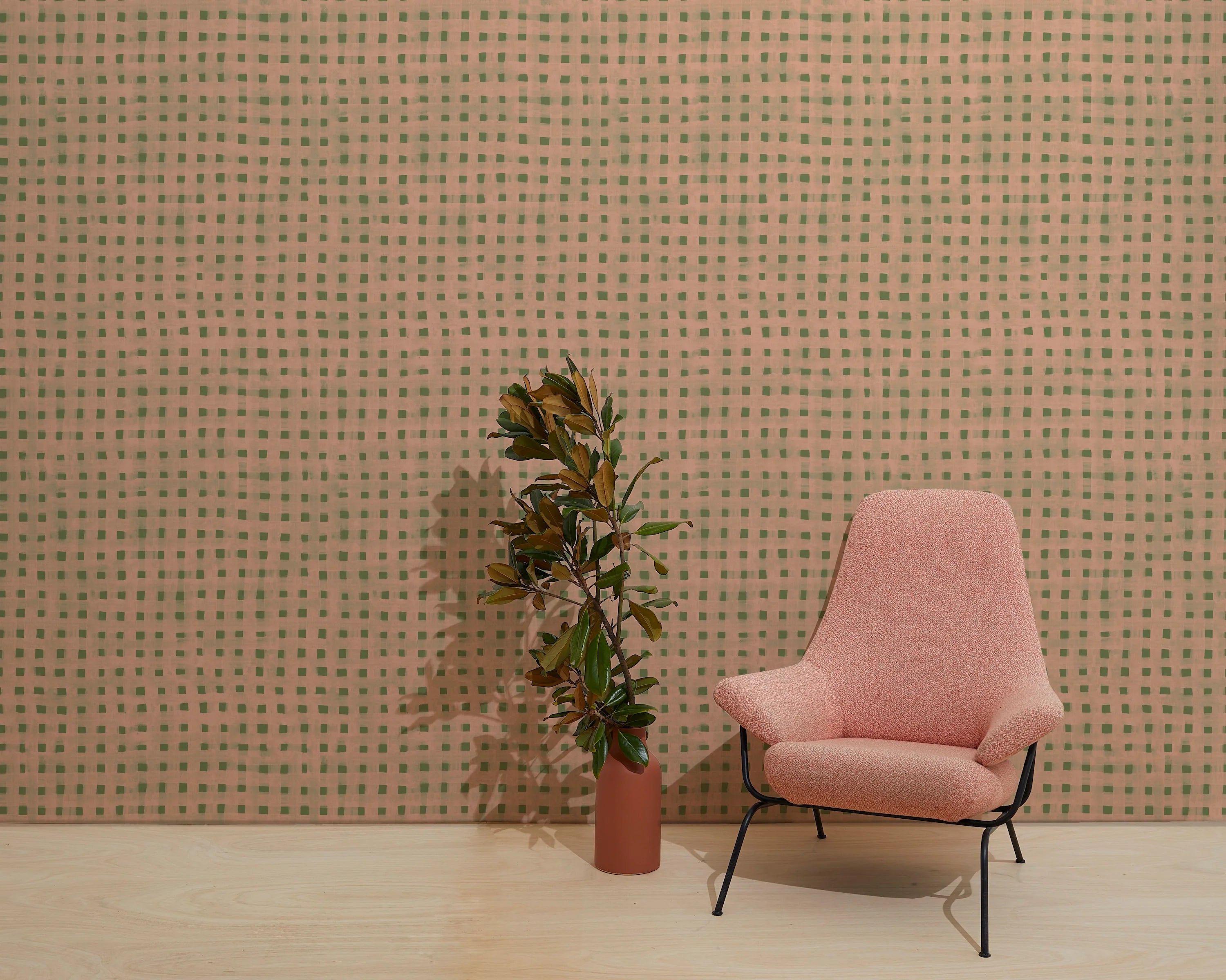 green-pink-check-wallpaper-install.webp