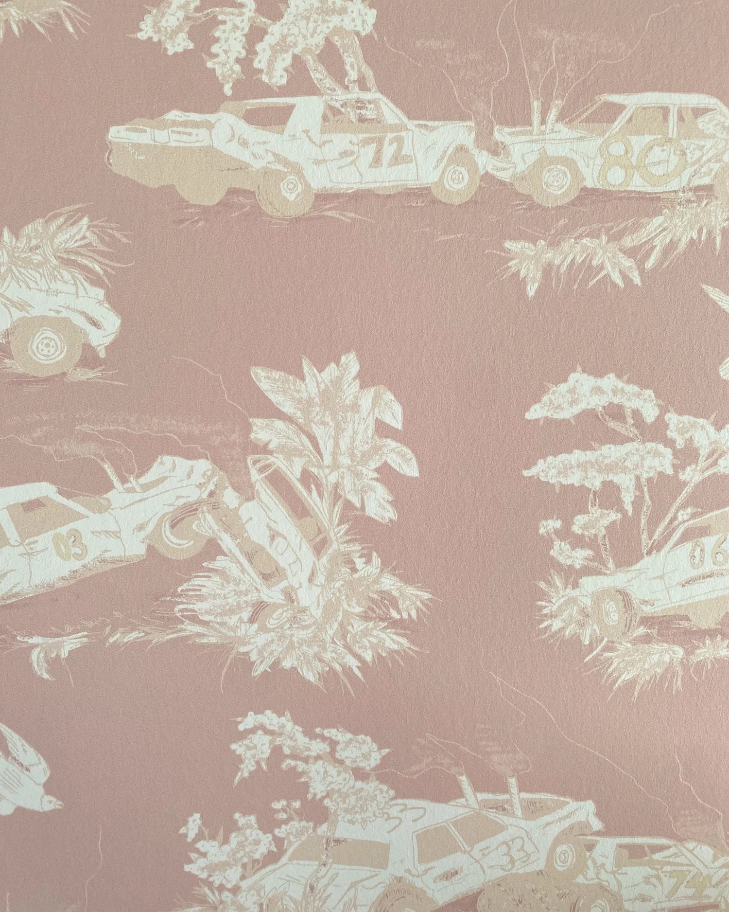 Toile de Derby - Powder Puff Wallpaper