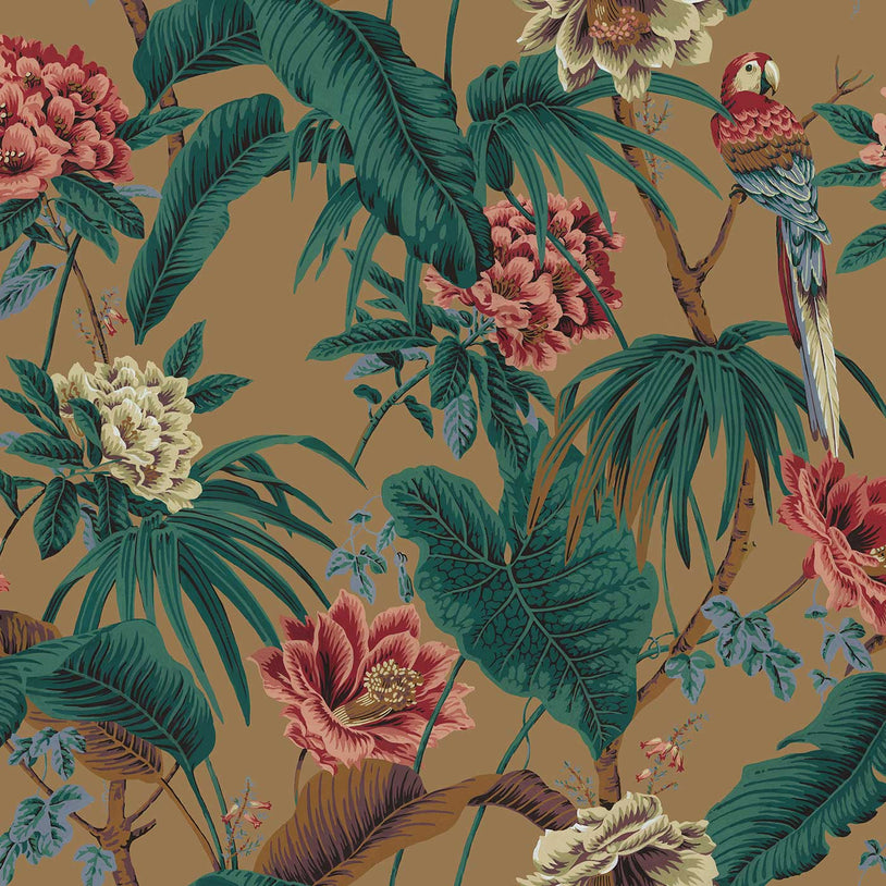 Paradisa – Walnut Wallpaper