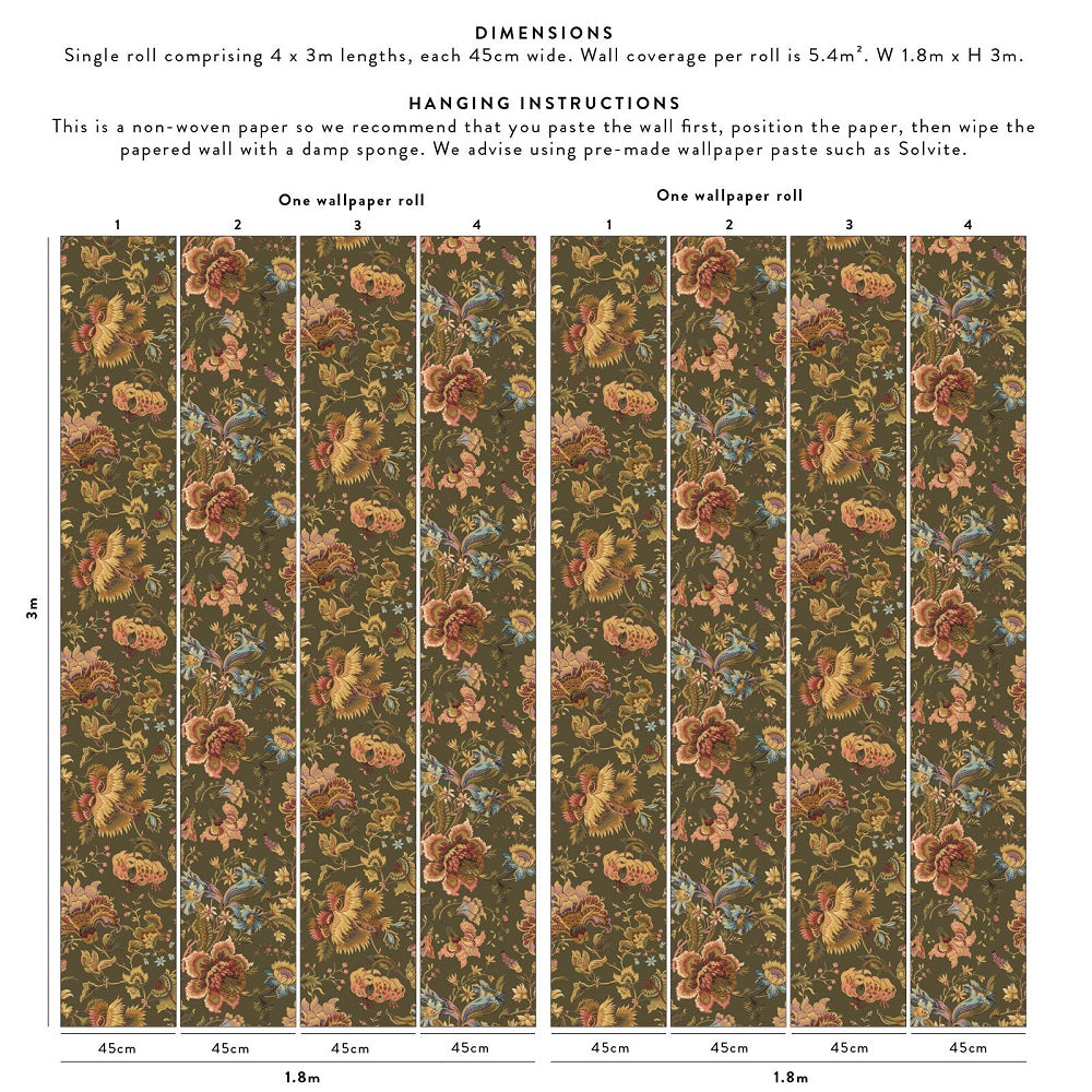 Opia Velvet Fabric – Walnut Wallpaper